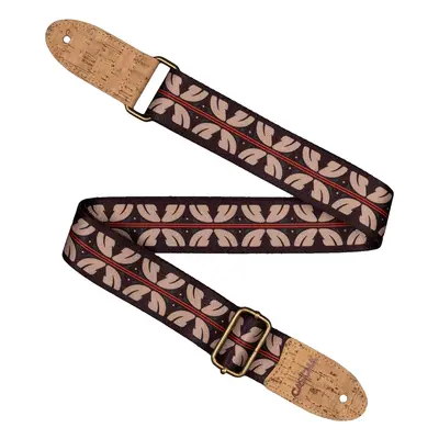 Cascha CUS-VC10 Ukulele Strap Vegan Cork Ethnic Red Stripes