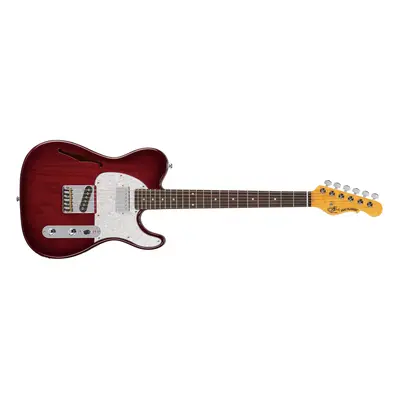 G&L Tribute ASAT Classic Bluesboy Semi-Hollow Red Burst, RW