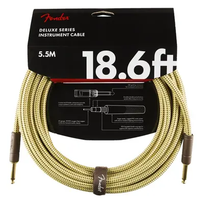 Fender Deluxe Series 18.6' Instrument Cable Tweed