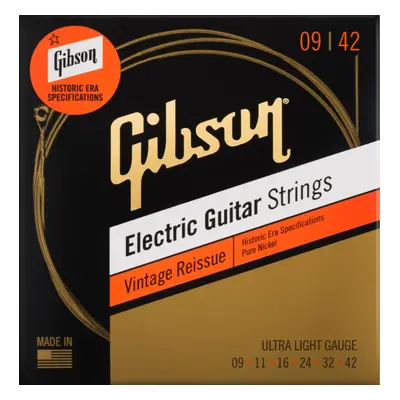 Gibson Vintage Reissue Electric Guitar Strings Ultra-Light