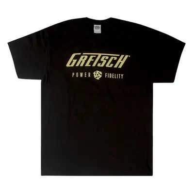 Gretsch Power & Fidelity Logo T-Shirt Black L