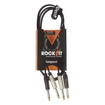 Bespeco ROCKIT Stereo Cable 2x Jack Mono - 2x Jack Mono 1,5 m (rozbale