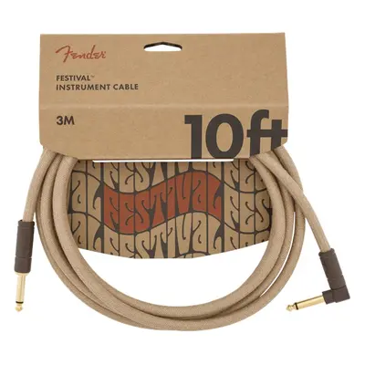 Fender Festival Instrument Cable 10' Pure Hemp Natural