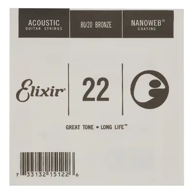 Elixir Nanoweb 80/20 Bronze Single .022"