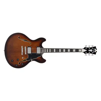 D'Angelico Premier DC Double Cutaway Stop-Bar Tailpie CE Brown Burst