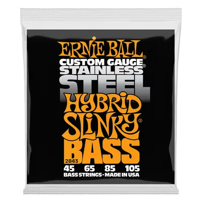 Ernie Ball 2843 Hybrid Slinky Stainless Steel Electric Bass 45-105