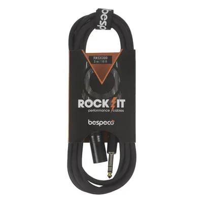 Bespeco ROCKIT Jack Stereo - XLR M cable 3 m