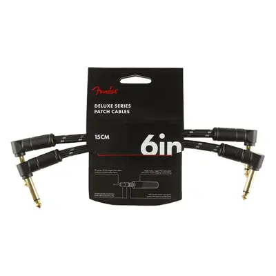 Fender Deluxe Series 6'' Patch Cable Black Tweed 2-Pack