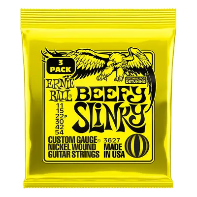 Ernie Ball 3627 Nickel Wound Beefy Slinky 3 Pack