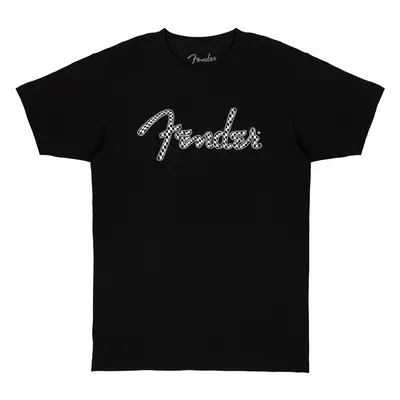 Fender Spaghetti Wavy Checker Logo Tee Black XXL