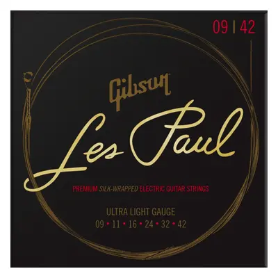 Gibson Les Paul Premium Electric Guitar Strings Ultra-Light