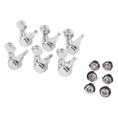 Fender Locking Tuning Machines, Vintage Buttons, Polished Chrome