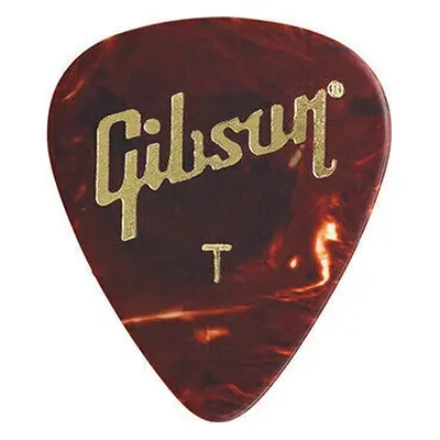 Gibson Celluloid Guitar Picks Tortoise Thin