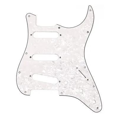 Fender Pickguard, Stratocaster S/S/S, 11-Hole Mount, White Pearl, 4-Pl