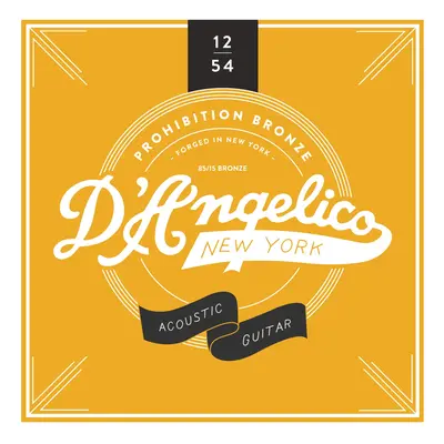 D'Angelico Prohibition Bronze 12-54 Medium Light