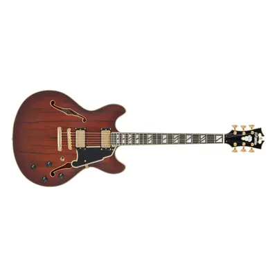 D'Angelico Deluxe DC Satin Brown Burst