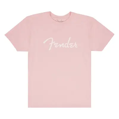 Fender Spaghetti Logo T-Shirt, Shell Pink, XL