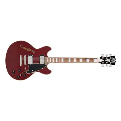 D'Angelico Premier Mini DC Burnt Red