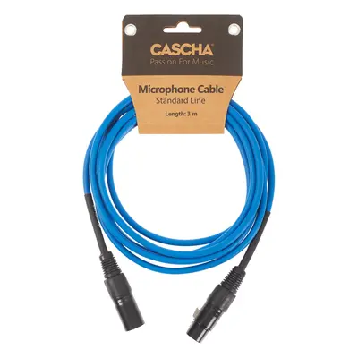 Cascha Standard Line Mic Cable Blue 3m (rozbalené)