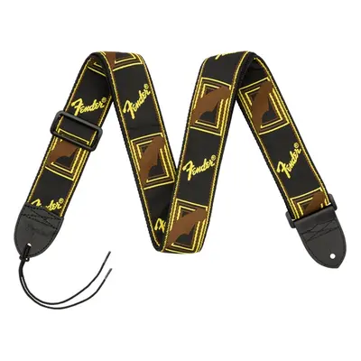 Fender Monogramm Strap Black-Yellow-Brown