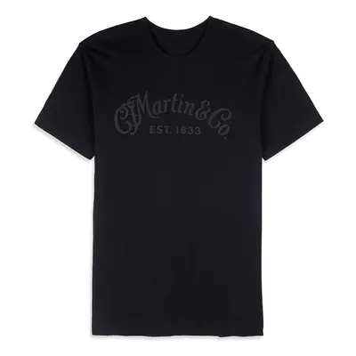 Martin Men's Tee Tone on Tone Black XXL