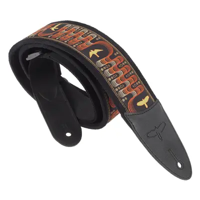 PRS 2.4" Padded Guitar Strap w/FLASH, Custom Jacquard Birds Wavelength