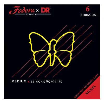 DR Strings Fodera Nickel 6 Medium XS 34125