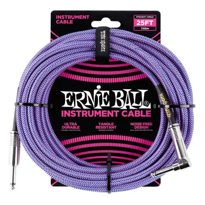 Ernie Ball 25' Braided Cable Purple