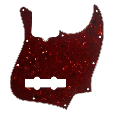 Fender Pickguard, Jazz Bass, 10-Hole Mount, Tortoise Shell, 4-Ply