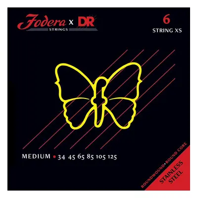 DR Strings Fodera Stainless Steel 6 Medium XS 34125