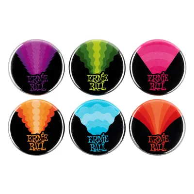 Ernie Ball Colors of Rock'N'Roll 1" Assorted Buttons 6pk