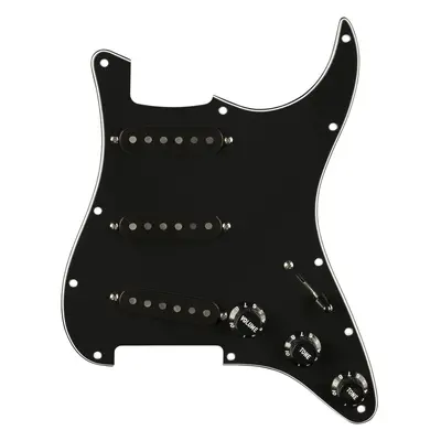 Fender Pre-Wired Strat Pickguard, Pure Vintage '59 w/RWRP Middle, Blac