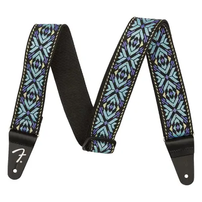 Fender Pasadena Woven Strap, Blue Snowflake, 2"