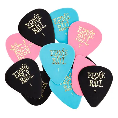 Ernie Ball 9176 Cellulose Picks Thin Assorted 12-Pack