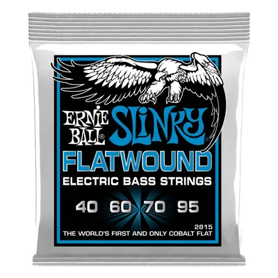 Ernie Ball 2815 Extra Slinky Cobalt Flatwound Electric Bass 40-95