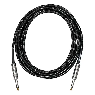 Cascha Standard Line Guitar Cable Straight Black Tweed 9m