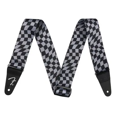 Fender Wavy Checkerboard Polyester Strap Gray