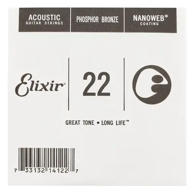 Elixir Nanoweb Phosphor Bronze Single .022"