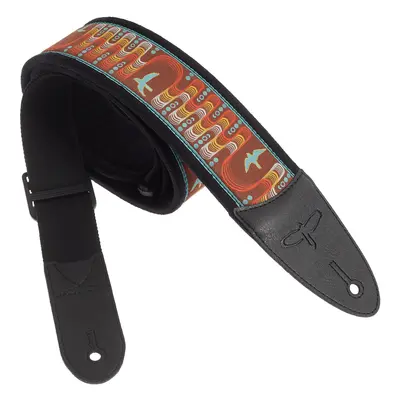 PRS 2.4" Padded Guitar Strap w/FLASH, Custom Jacquard Birds Wavelength