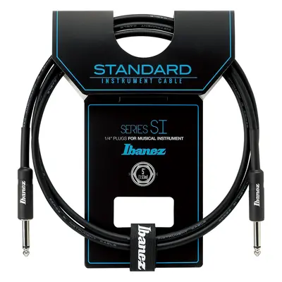 Ibanez Instrument Cable 1,52m Black 2 Straight Plugs