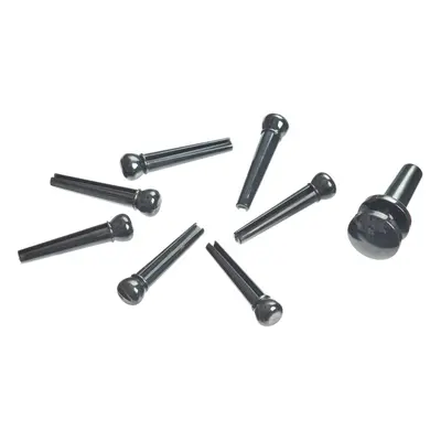 D'Addario Plastic Bridge Pins Black