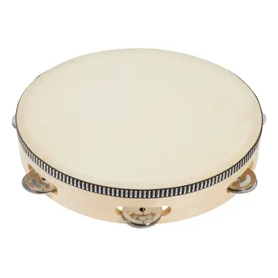 PP World Percussion Wooden Tambourine ~ 25cm Natural