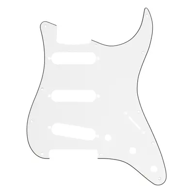 Fender Pickguard, Stratocaster S/S/S, 11-Hole Mount, Parchment P/B/P,