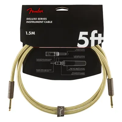 Fender Deluxe Series 5' Instrument Cable Tweed