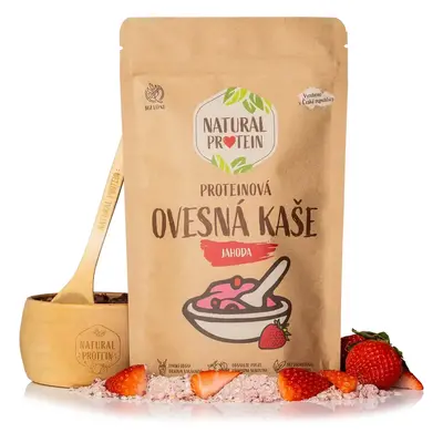 NaturalProtein Proteinová ovesná kaše - Jahoda 5 kusů