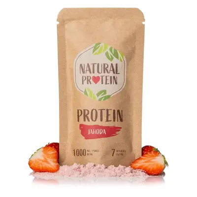 NaturalProtein Jahodový protein (35 g) 5 kusů