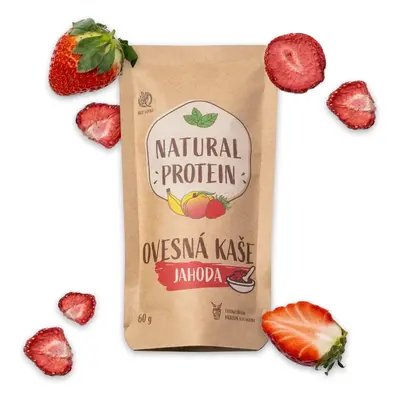 NaturalProtein Proteinová ovesná kaše - Jahoda (60 g) 5 kusů