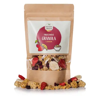 NaturalProtein Proteinová granola - ovocná 5 kusů