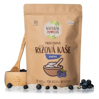 NaturalProtein Proteinová rýžová kaše - Borůvka