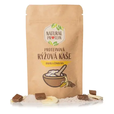 NaturalProtein Proteinová rýžová kaše - Banán a čokoláda (60 g) 10 kusů